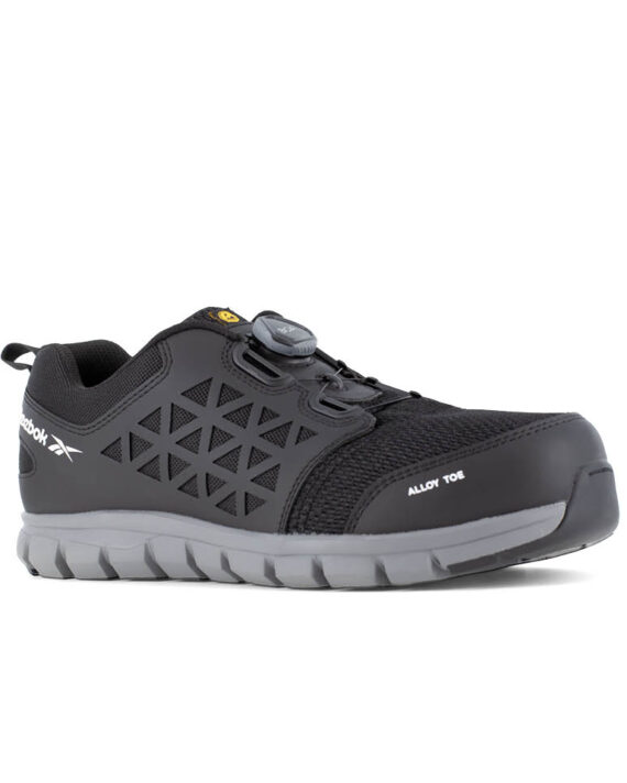 Reebok Sicherheitschuh IB1032 Excel Light Safety Uturn mit Sicherheitsklasse S1P in schwarz Ansicht von schräg rechts
