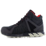 Reebok Sicherheitschuh IB1052 Trailgrip Safety Mid mit Sicherheitsklasse S3 in schwarz rot Ansicht von links