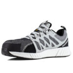 Reebok Sicherheitschuh IB1072 Fusion Flexweave Safety mit Sicherheitsklasse S1P in schwarz grau Ansicht von schräg links