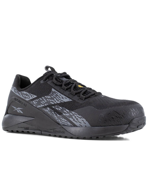 Reebok Sicherheitschuh IB3480 Nano X1 Adventure Safety mit Sicherheitsklasse S3S in schwarz Ansicht von schräg rechts
