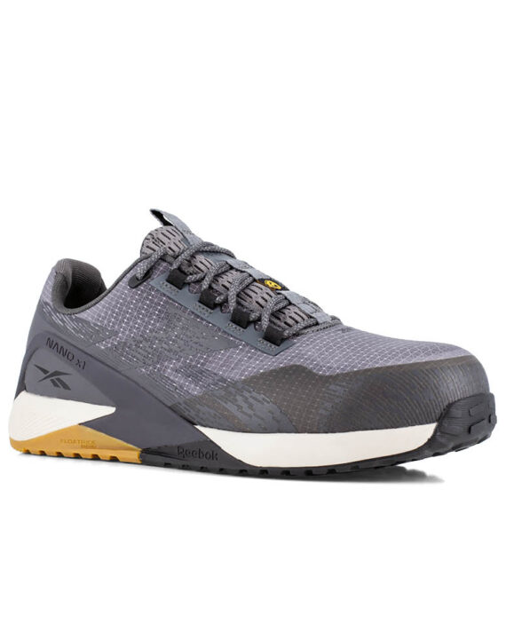 Reebok Sicherheitschuh IB3481 Nano X1 Adventure Safety mit Sicherheitsklasse S1PS in grau Ansicht von schräg rechts