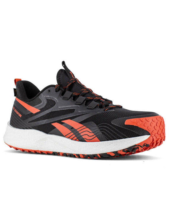 Reebok Sicherheitschuh IB3610 FE4 Adventure Safety mit Sicherheitsklasse S3S in schwarz rot Ansicht von schräg rechts