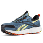 Reebok Sicherheitschuh IB3611 FE4 Adventure Safety mit Sicherheitsklasse S1PS in blau gelb Ansicht von schräg links