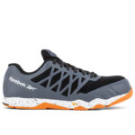 Reebok Sicherheitschuh IB4453 Speed TR Safety mit Sicherheitsklasse S1PS in grau orange Ansicht von rechts