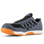 Reebok Sicherheitschuh IB4453 Speed TR Safety mit Sicherheitsklasse S1PS in grau orange Ansicht von schräg links