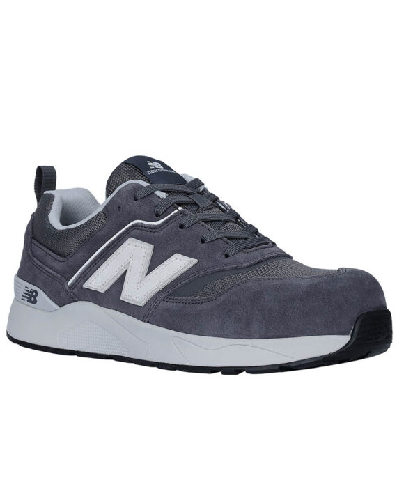 New Balance Sicherheitsschuh Elite Lite mit Sicherheitsklasse S1P in grau weiß Ansicht von schräg rechts