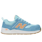 New Balance Sicherheitsschuh Elite Lite für Damen mit Sicherheitsklasse S1P in milky blue orange Ansicht von rechts
