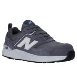 New Balance Sicherheitsschuh Elite Lite für Damen mit Sicherheitsklasse S1P in grau weiß Ansicht von schräg rechts