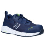 New Balance Sicherheitsschuh Logic mit Sicherheitsklasse S1P in marine gelb Ansicht von schräg rechts