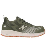 New Balance Sicherheitsschuh Speedware mit Sicherheitsklasse S1P in olive weiß Ansicht von rechts