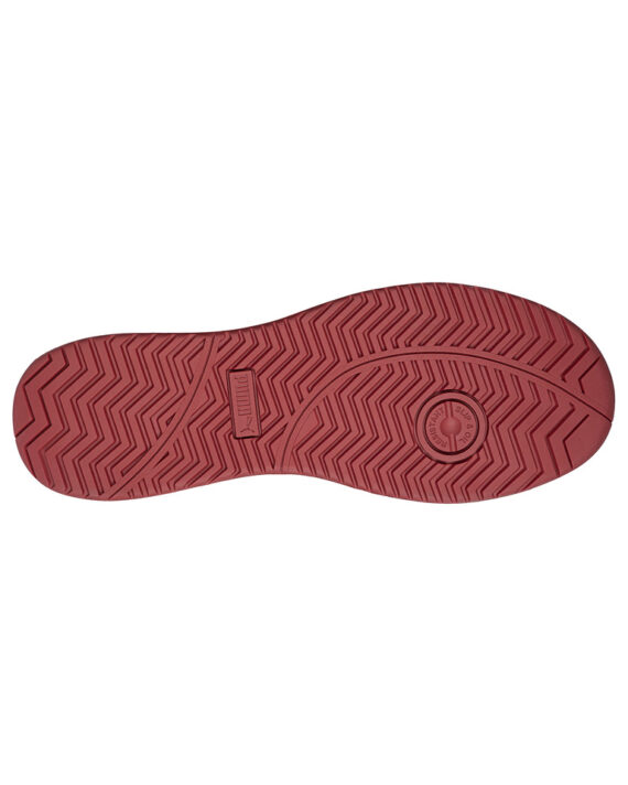 Puma Sicherheitsschuh Frontcourt Mid S3 in schwarz weiss rot für Damen und Herren, Sohlenansicht Puma-Sicherheitsschuh-Frontcourt-Mid-S3-schwarz-weiss-rot-für Damen und Herren-Sohlenansicht